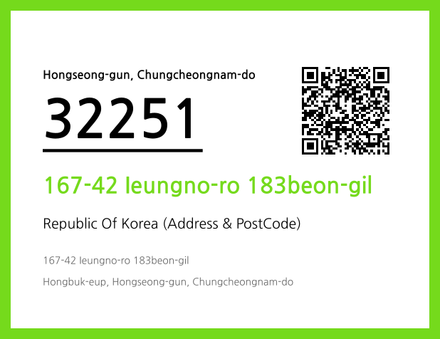 Address and Postal Code QR Code Image (CC BY 4.0)