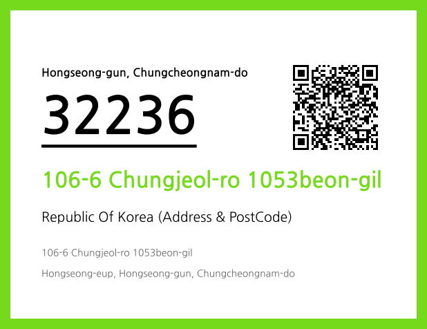 Address and Postal Code QR Code Image (CC BY 4.0)