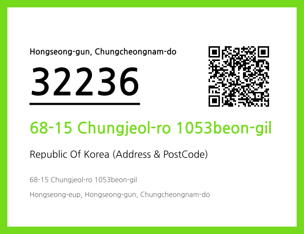 Address and Postal Code QR Code Image (CC BY 4.0)