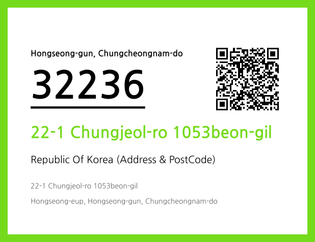 Address and Postal Code QR Code Image (CC BY 4.0)