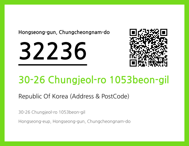 Address and Postal Code QR Code Image (CC BY 4.0)