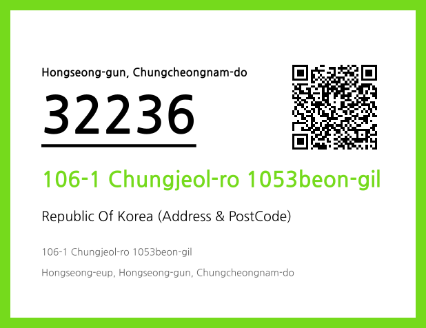 Address and Postal Code QR Code Image (CC BY 4.0)