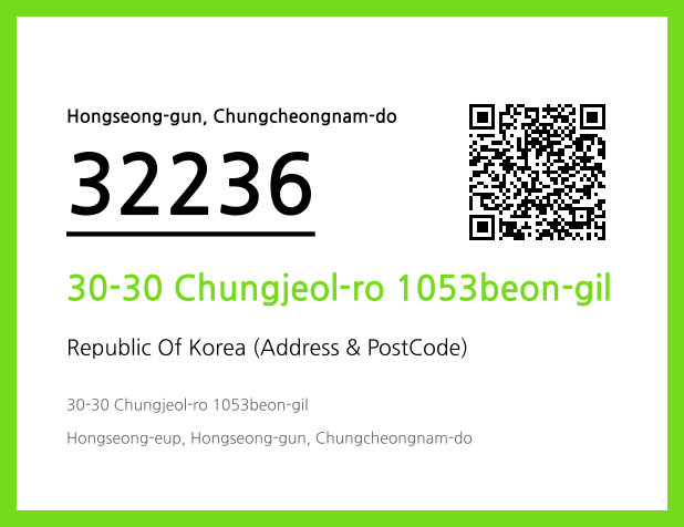 Address and Postal Code QR Code Image (CC BY 4.0)