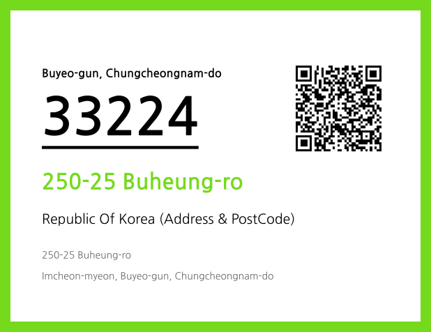 Address and Postal Code QR Code Image (CC BY 4.0)