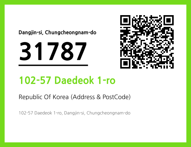 Address and Postal Code QR Code Image (CC BY 4.0)