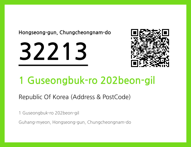 Address and Postal Code QR Code Image (CC BY 4.0)