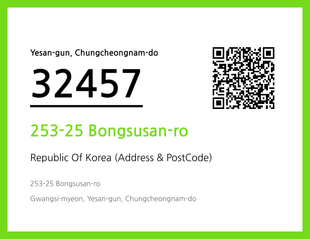 Address and Postal Code QR Code Image (CC BY 4.0)