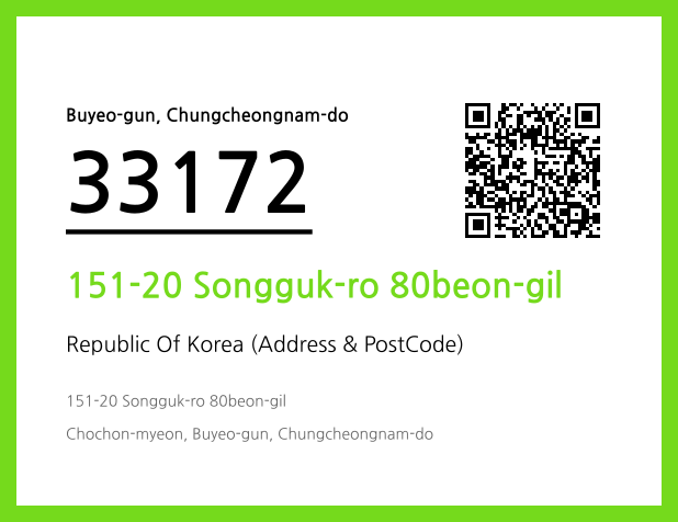 CC BY 4.0 Address and Postal Code QR Code Image (CC BY 4.0)