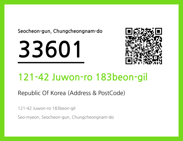 Address and Postal Code QR Code Image (CC BY 4.0)
