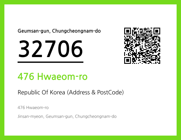 Address and Postal Code QR Code Image (CC BY 4.0)