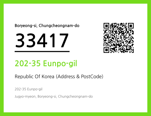Address and Postal Code QR Code Image (CC BY 4.0)
