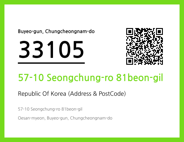 Address and Postal Code QR Code Image (CC BY 4.0)