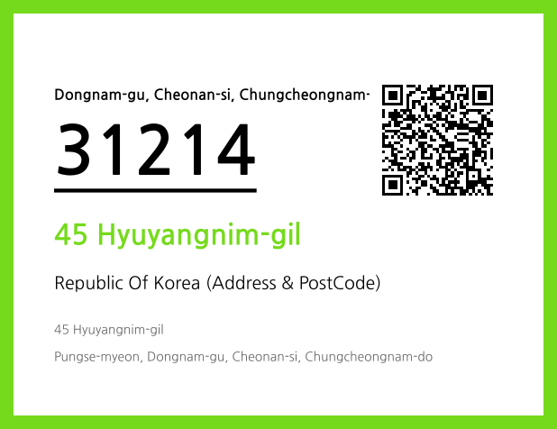 Address and Postal Code QR Code Image (CC BY 4.0)