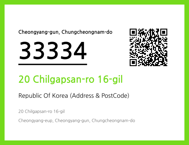 Address and Postal Code QR Code Image (CC BY 4.0)