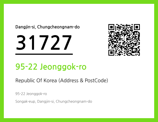 Address and Postal Code QR Code Image (CC BY 4.0)