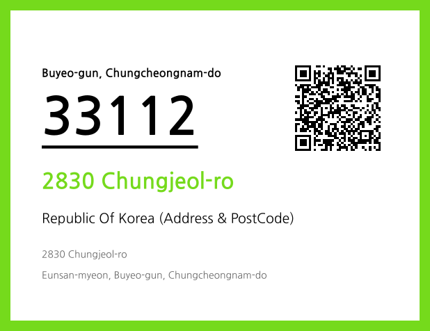 Address and Postal Code QR Code Image (CC BY 4.0)