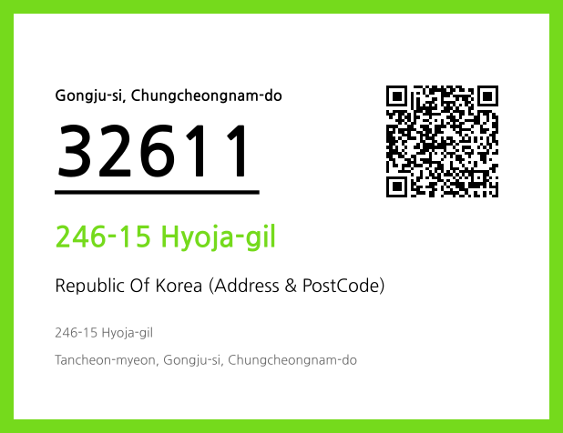 Address and Postal Code QR Code Image (CC BY 4.0)