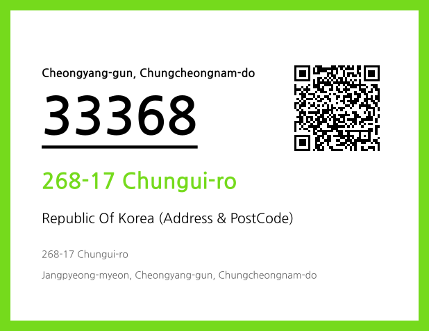 Address and Postal Code QR Code Image (CC BY 4.0)