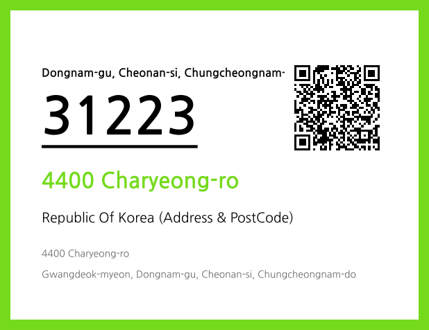 Address and Postal Code QR Code Image (CC BY 4.0)
