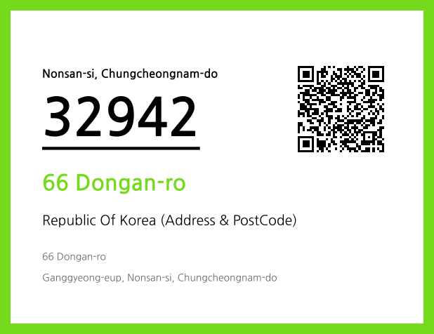 Address and Postal Code QR Code Image (CC BY 4.0)