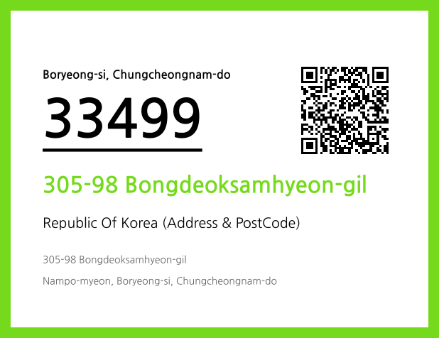 Address and Postal Code QR Code Image (CC BY 4.0)