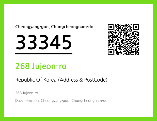 Address and Postal Code QR Code Image (CC BY 4.0)
