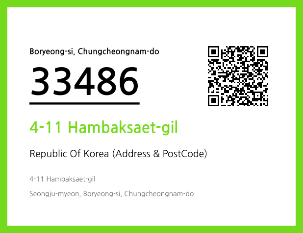 CC BY 4.0 Address and Postal Code QR Code Image (CC BY 4.0)
