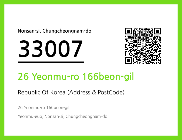 Address and Postal Code QR Code Image (CC BY 4.0)