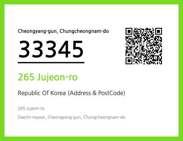 Address and Postal Code QR Code Image (CC BY 4.0)