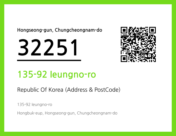 CC BY 4.0 Address and Postal Code QR Code Image (CC BY 4.0)