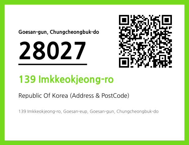 Address and Postal Code QR Code Image (CC BY 4.0)