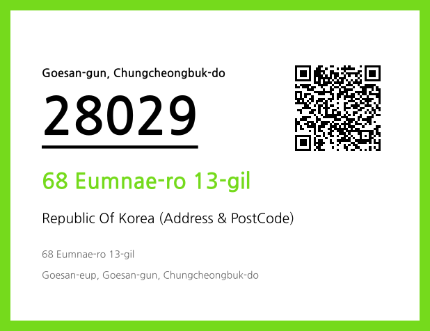 CC BY 4.0 Address and Postal Code QR Code Image (CC BY 4.0)