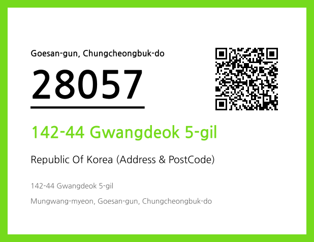 Address and Postal Code QR Code Image (CC BY 4.0)