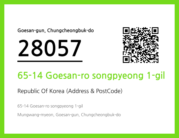 Address and Postal Code QR Code Image (CC BY 4.0)