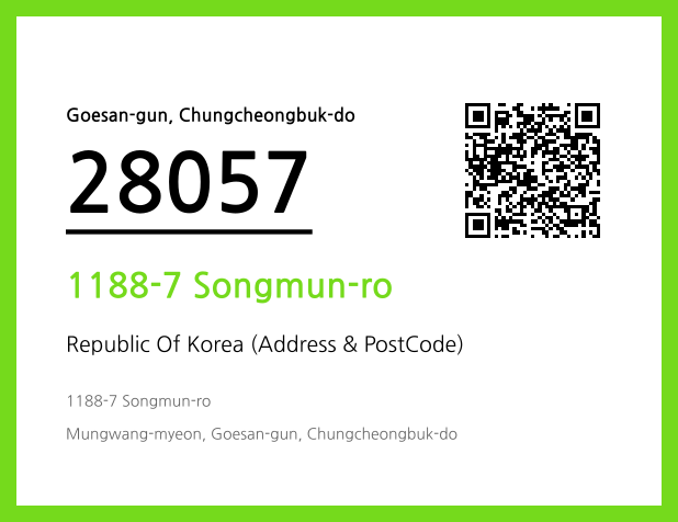 Address and Postal Code QR Code Image (CC BY 4.0)