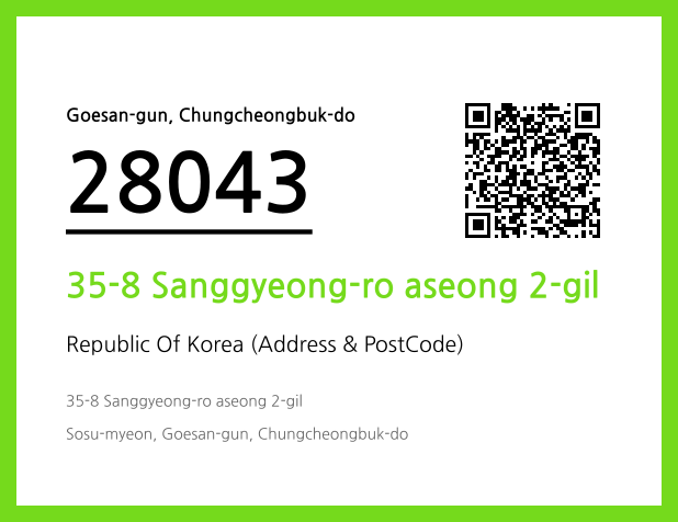 CC BY 4.0 Address and Postal Code QR Code Image (CC BY 4.0)