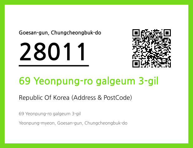 CC BY 4.0 Address and Postal Code QR Code Image (CC BY 4.0)