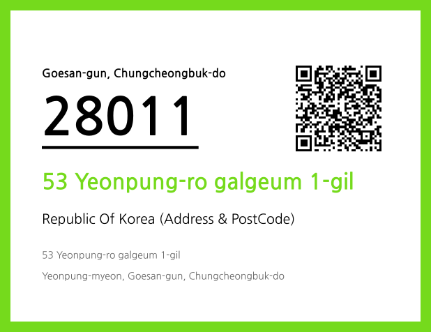 Address and Postal Code QR Code Image (CC BY 4.0)