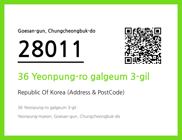 Address and Postal Code QR Code Image (CC BY 4.0)
