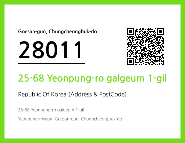 Address and Postal Code QR Code Image (CC BY 4.0)