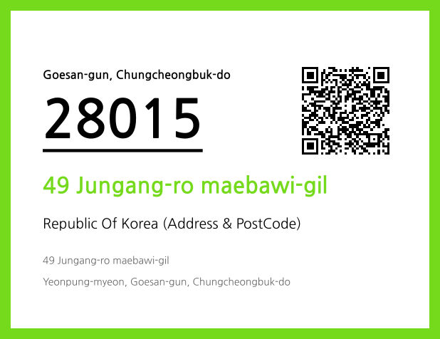 Address and Postal Code QR Code Image (CC BY 4.0)