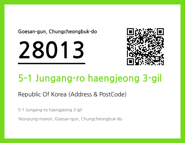 CC BY 4.0 Address and Postal Code QR Code Image (CC BY 4.0)