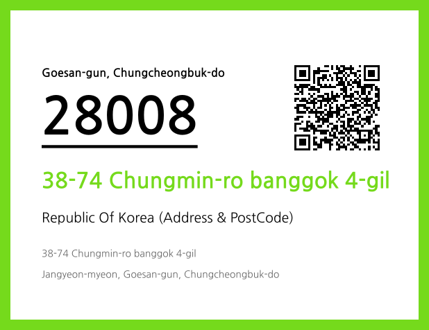 Address and Postal Code QR Code Image (CC BY 4.0)