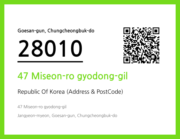 Address and Postal Code QR Code Image (CC BY 4.0)