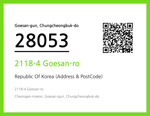 CC BY 4.0 Address and Postal Code QR Code Image (CC BY 4.0)