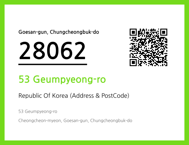 CC BY 4.0 Address and Postal Code QR Code Image (CC BY 4.0)