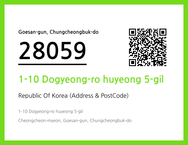 Address and Postal Code QR Code Image (CC BY 4.0)