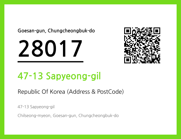 Address and Postal Code QR Code Image (CC BY 4.0)