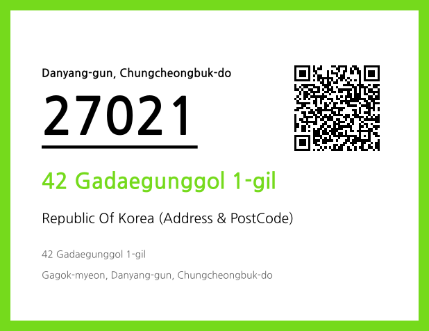 Address and Postal Code QR Code Image (CC BY 4.0)