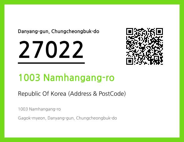 Address and Postal Code QR Code Image (CC BY 4.0)